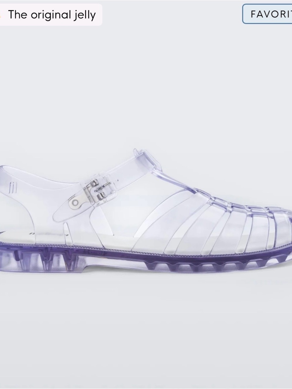 Melissa Possession Clear Jelly Fisherman Sandals Size 12